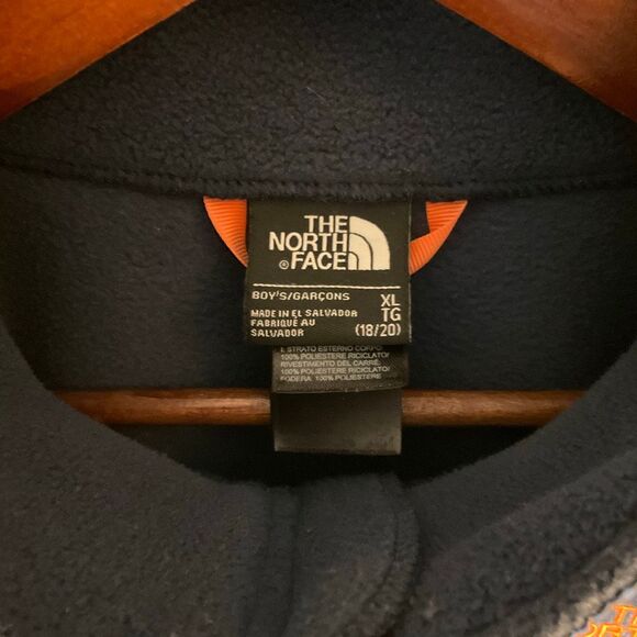 North Face Blue and Orange Full Zip Fleece Jacket, Medium. Gorpcore - Picture 9 of 13
